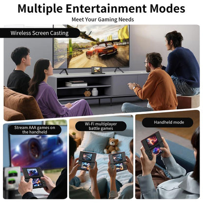 Anbernic RG Ds【Buy 1 Get 1 Capacitive Stylus + 1 Lanyard + 2 Screen Protectors + 1 Charging Cable + 1 Roms Card】Dual Screens 4-Inch IPS 640*480 Android 14 RK3568 Quad-Core 64-Bit 4000Mah Six-Axis Gyroscope Sensor Ready to Play