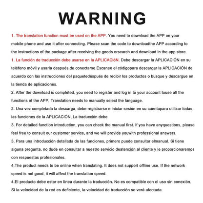 HTC NE48 Translation Headset, Multifunctional Earbuds, Features LED Screen, BT 6.0 Connectivity, Supports 134 Languages, IPX5 Water Resistance, Designed for Sports, Suitable for Music Playback and Calls, Includes Built-In Microphone