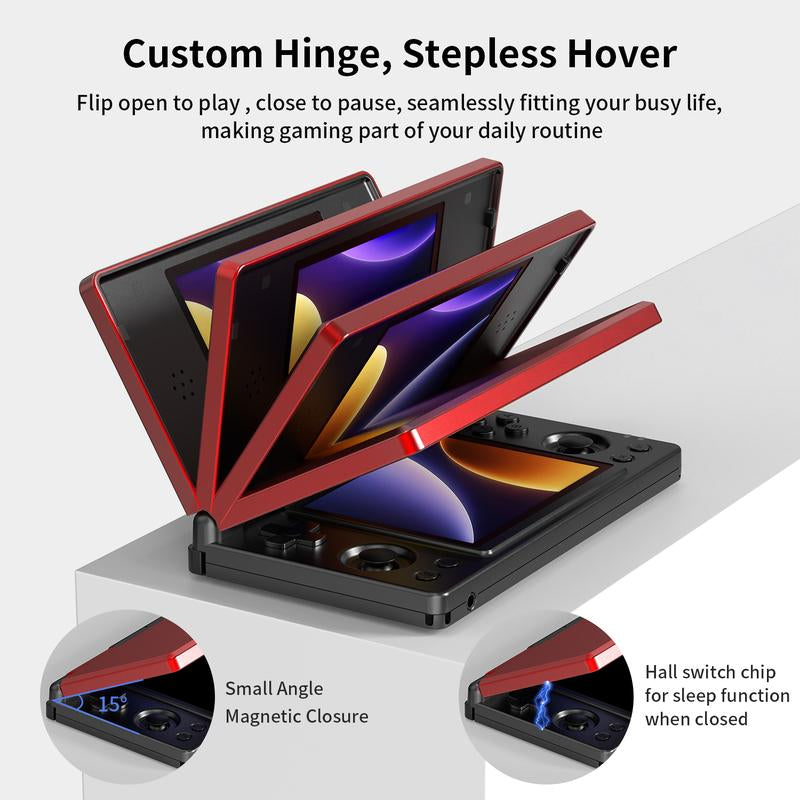 Anbernic RG Ds【Buy 1 Get 1 Capacitive Stylus + 1 Lanyard + 2 Screen Protectors + 1 Charging Cable + 1 Roms Card】Dual Screens 4-Inch IPS 640*480 Android 14 RK3568 Quad-Core 64-Bit 4000Mah Six-Axis Gyroscope Sensor Ready to Play
