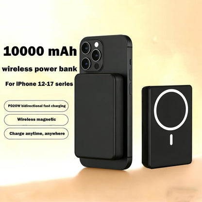 10000Mah Portable Charger,Fastcharging for Iphone 17/16/15/14/13/12Pro/Pro Max/Plus,White，Black，Pink Wireless Battery Magnetic Powerbank